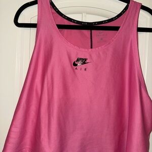 Nike Women's Pink Air Cropped Tank Top